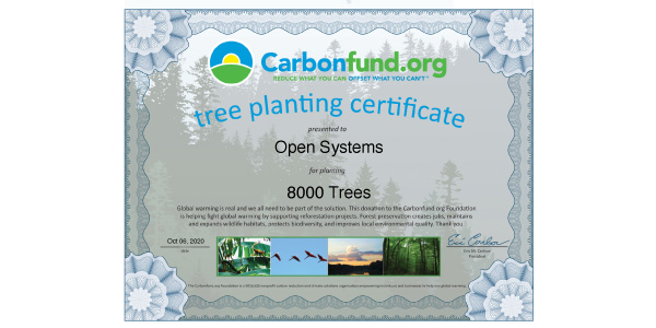 8,000 Trees to Celebrate 8,000 Deployments